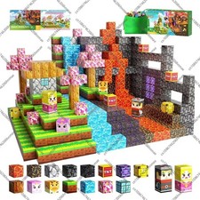 Magnetische Bausteine Mine World Magnet Cube Set  VolcanoForest-100PCS