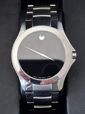 Movado Museum Men s Quartz Black Dial Sapphir...