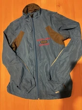 Brooks Marine Corps 2012 Marathon Womens Blue Windbreaker Jacket $90 MSRP Sz M
