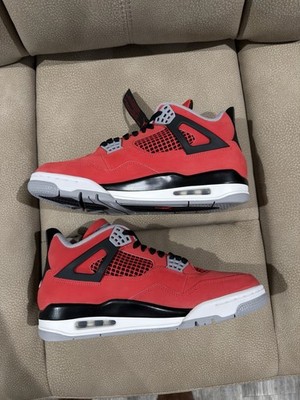 Nike Air Jordan 4 Retro Toro Bravo Men's Sneakers Size 10 Red FQ8138 600