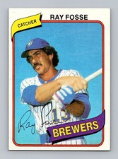 1980 Topps #327 Ray Fosse Very Good