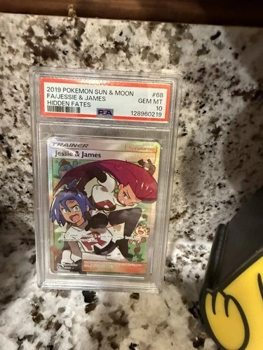 Jessie & James 68/68 PSA 10 Hidden Fates Pokemon
