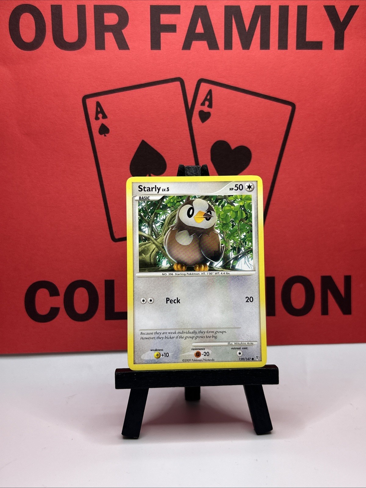 Starly 129/147 Supreme Victors Regular Common 2009 Pokemon Card