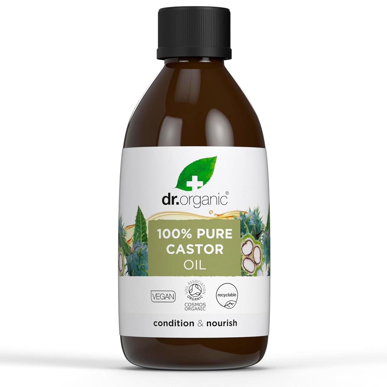 Dr Organic Castor Oil, 100% Pure & Natural, Cold Pressed, Nourish & Condition, Face, Body & Hair, Massage, Carrier Oil, Aromatherapy, Vegan, Cruelty Free, - Image 2