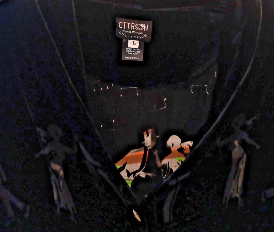 Chaqueta de seda para mujer Citron Santa Monica talla L 3 botones con bolsillos de colección Foto 3 de 4