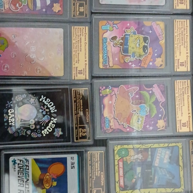 Crown Collectibles & Grading 2024 SpongeBob Fun Time Kayou SLR Graded 6-Card Lot