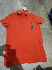 Nwt Mens Medium Orange Polo Shirt All In Motion Quick Dry Moisture Wicking