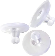 Silicone Earring Backs,Clear Rubber Backs,Earring Safety Back Clear 