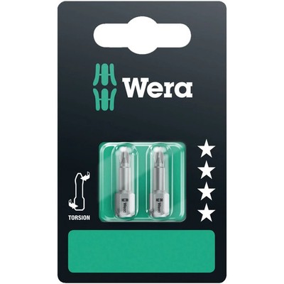 WERA 05073323001 851/1 TZ SB bits, PH 1 x 25 mm, 2 pieces