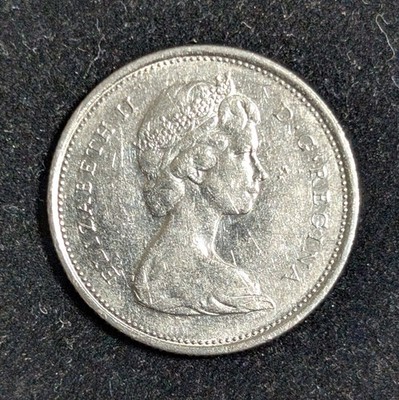 1975 Canada 25 Cents Circulated KM# 62b