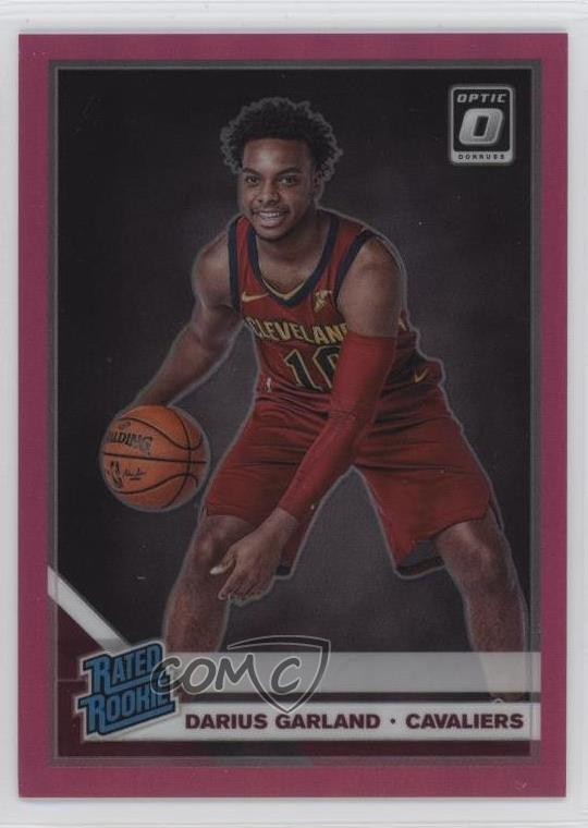 2019 Panini Donruss Optic Rated Rookie Pink Prizm 24/25 Darius Garland #195 5l2