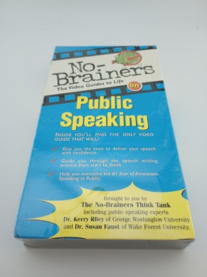 No-Brainers The Video Guides to Life Public Speaking VHS Sealed