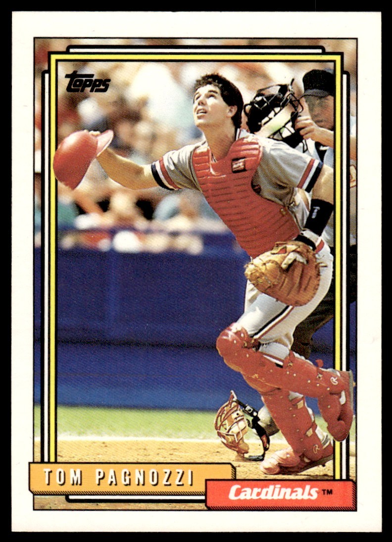 1992 TOPPS TOM PAGNOZZI #448 ST. LOUIS CARDINALS 1888