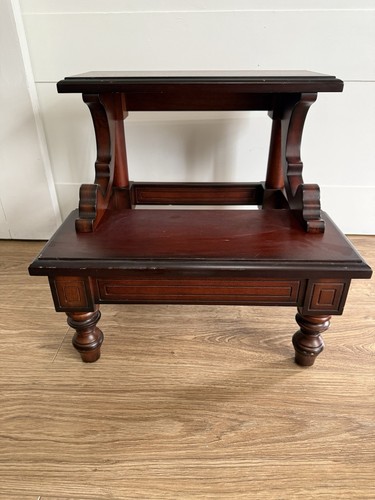Vintage Bombay Company Solid Cherry Bedside Library Steps 17"L x 16"D x 16H"