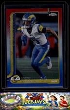 2025 Topps Chrome #167 Tutu Atwell RedWhite/Blue Los Angeles Rams
