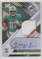 2022 Panini XR Rookie Swatch Auto White 5/15 Erik Ezukanma #RSA-EE Auto uk2