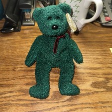 Ty Beanie Babies Holiday Teddy Bear 2001 Plush Toy green