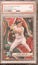 2024 Bowman's Best - Zack Gelof #46 Red  Refractor #5/5 Rookie PSA 9 Athletics
