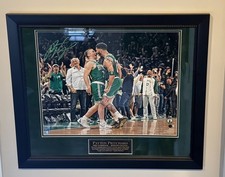 Payton Pritchard Autograph Boston Celtics 2024 NBA Finals Game 5 16x20 Framed