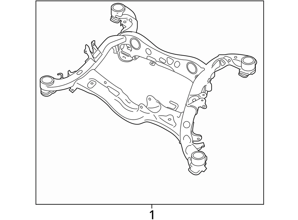 (SOLO RECOGIDA LOCAL) Crossmember/K-Frame trasero sin híbrido se adapta a AUDI Q5 2 18-24 Foto 3 de 3