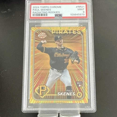 2024 Topps Chrome Radiating Rookies Paul Skenes RR-21 PSA 9
