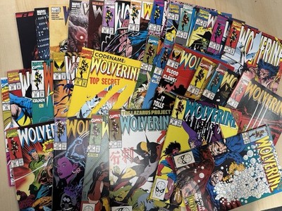 Big Lot 30x Wolverine Marvel Comics 1988, Mixed #s from 19-63 w/ some later