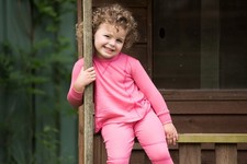 NEW Kids 100 Australian Merino Wool Pyjamas Thermal Base Layer Pink Size 8 YRS
