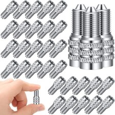 32 Pcs Double Seal Valve Stem Cap Inflate Tire Valve Caps Flow Through Tires Air