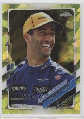 2021 Chrome Sapphire Formula 1 F1 Racers Chartreuse /199 Daniel Ricciardo 0s5s