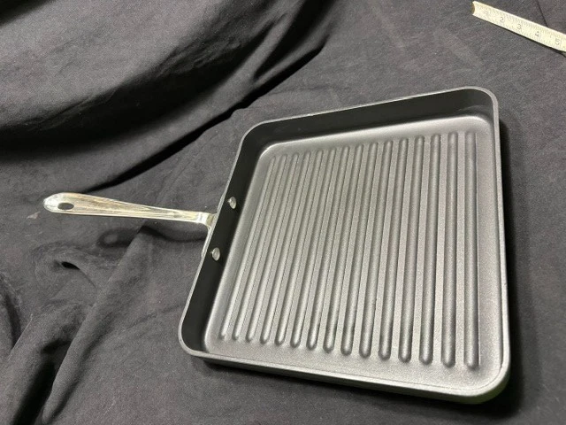 All-Clad HA1 Hard Anodized Nonstick Square Grill Pan 11" Griddle Skillet