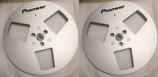 New One Pair Pioneer Silver 7'' Tape Reel Light Metal Aluminum Take Up Reel