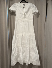 Quince 100% Organic Cotton Poplin Tiered Maxi Dress