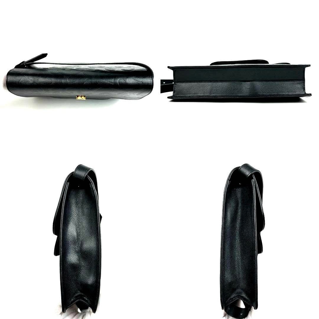 Borsa a tracolla Yves Saint Laurent tracolla nera arabesca usata ex+ autentica JPN