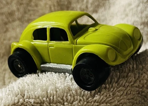 TONKA Mini Totes VW Beetle Bug Green USA-Made 1970s Vintage Die-Cast Car