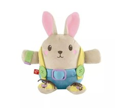 Learn-To-Dress Bunny Plush Toy By Fisher-Price For Ages 2 With Buttons Zipper 