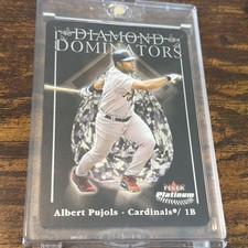 2005 Fleer Platinum - Diamond Dominators Albert Pujols #1 DD. Metal