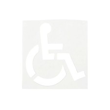 Parking Lot Stencil with Wheelchair Symbol Reusable for Property Managers