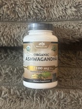 NaturaLife Labs Organic Ashwagandha 2100 mg per Serving 100 Count 09/27