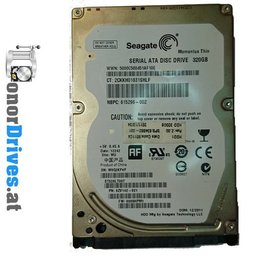 Seagate ST320LT007 - 320 GB - SATA - 0005HPM1 - PCB 100611631 Rev. A*