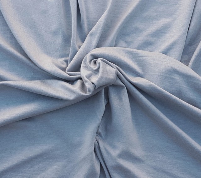 Silver Lyocell Tencel Spandex Fabric Jersey Knit by the Yard 4 Way