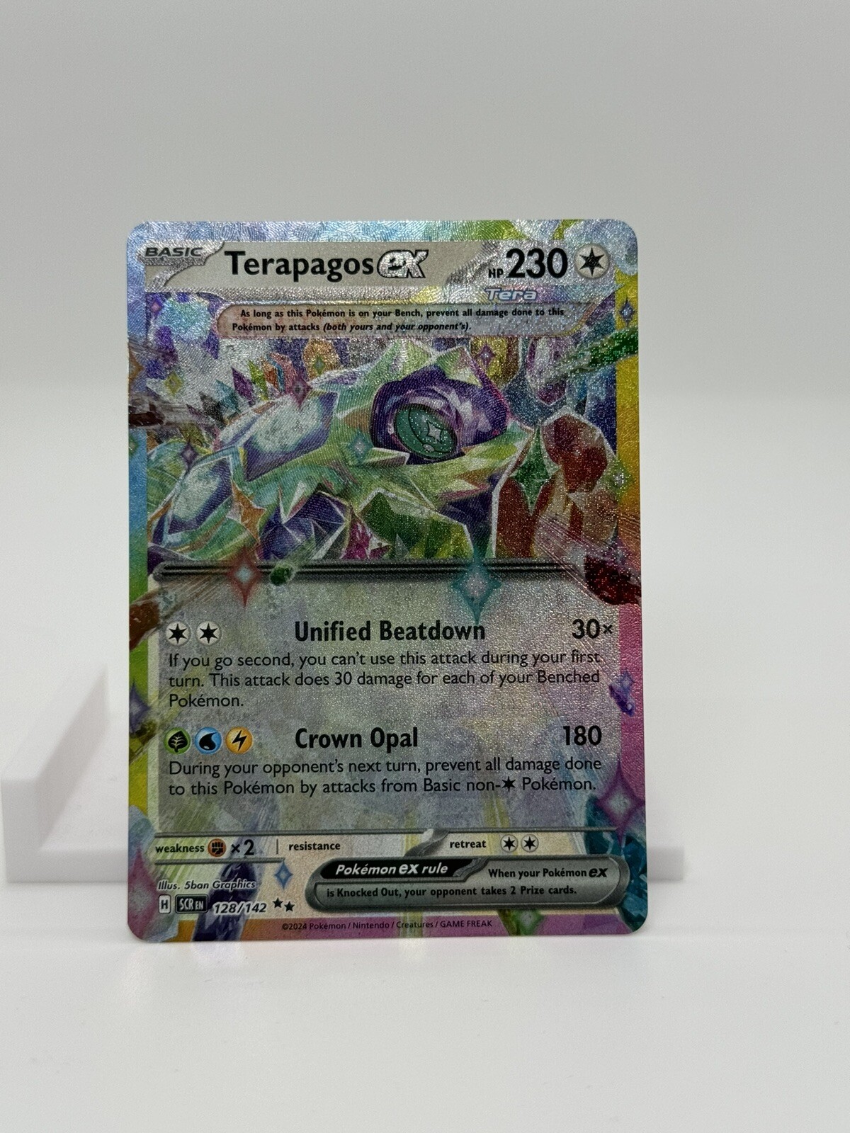👑 Pokémon TCG Terapagos ex Scarlet & Violet-Stellar Crown 128/142
