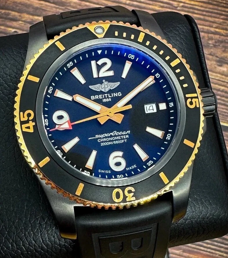 Breitling superocean online black steel