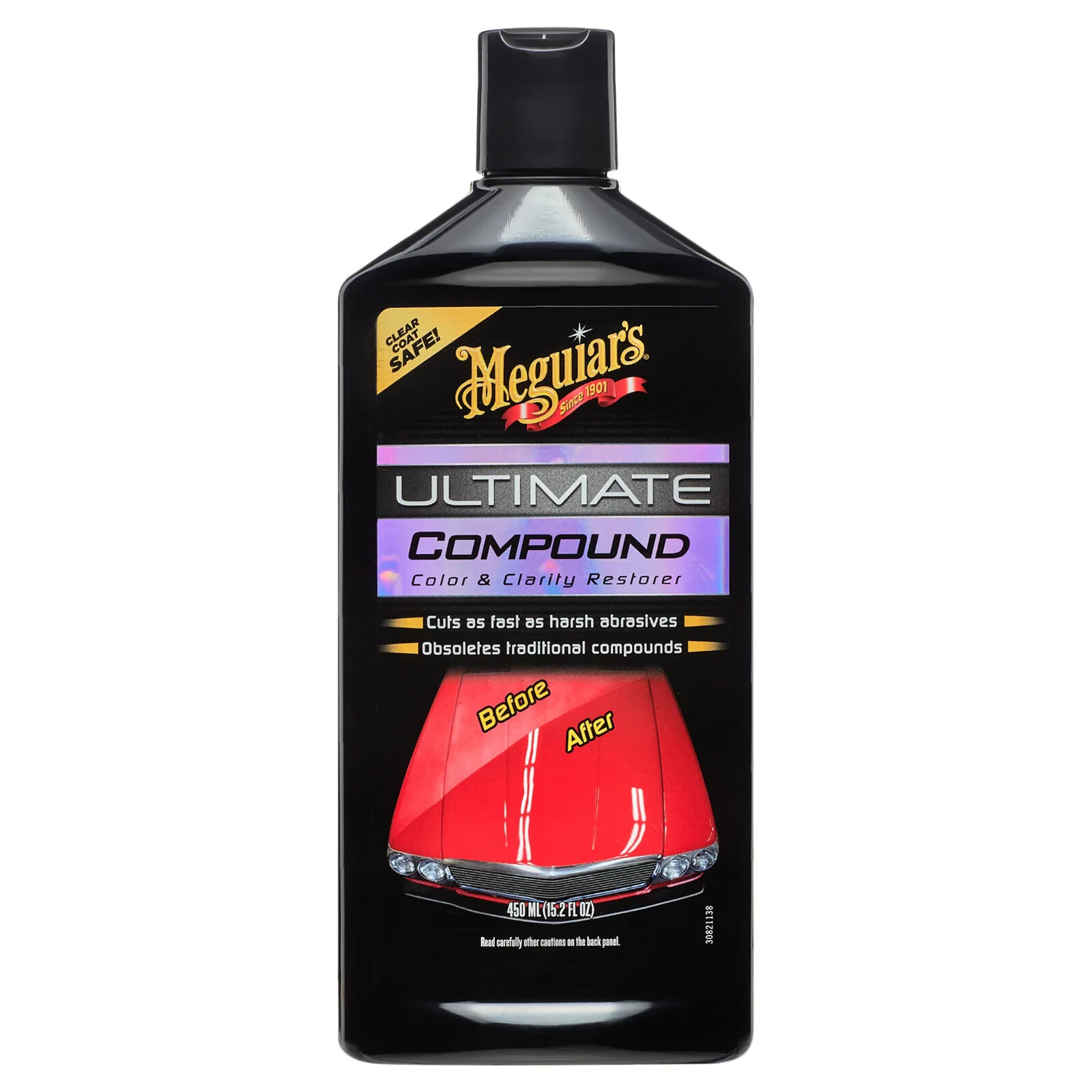 Meguiar's Ultimate Compound, Remove Paint Defects, Safe For Clear Coat 15.2 oz