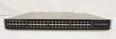 Cisco WS-C3650-48FS-S V03 48-Port GE Full PoE+ 4x1G Uplink Ports 2 x 1025W PSU