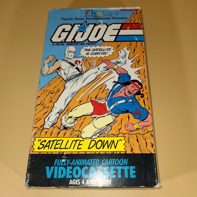 GI Joe Real American Hero  Satellite Down VHS Tape Vintage 1985 F.H.E