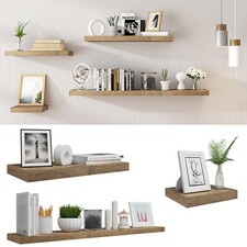 Floating Wall Shelves Picture Ledge Display Rack Book CD DVD Hanging Shelf UK