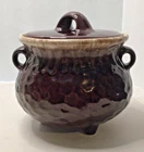 Vintage Brown McCoy Small Footed Pot with Lid 7531 McCoy USA