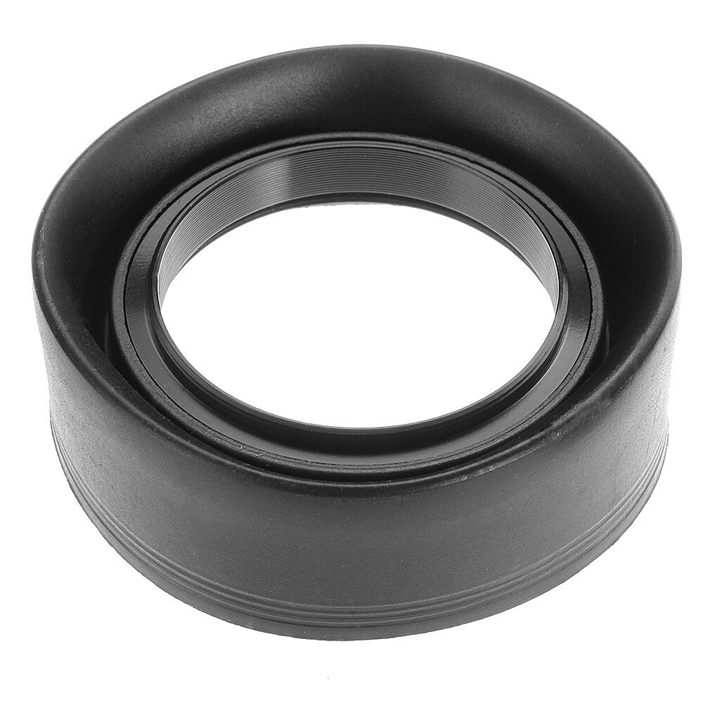 49mm 3 Stage Collapsible Rubber Lens Hood For Canon Nikon Sony Olympus