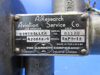 Piper PA-23-235 / 250 AiResearch Turbo Controller P/N 470688-4