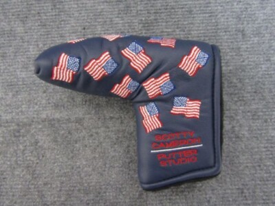 Scotty Cameron 2002 BLUE DANCING FLAG Putter Head cover Rare Scotty Cameron 2002 BLUE DANCING FLAG Putter Head cover Rare
